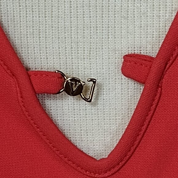 "VS" Vintage Very Sexy Orange Jumpsuit - Picture 4 of 14